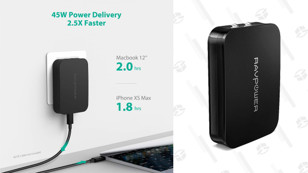 RAVPower 45W USB C PD Charger with GaN Tech | $30 | Amazon | Clip coupon on page